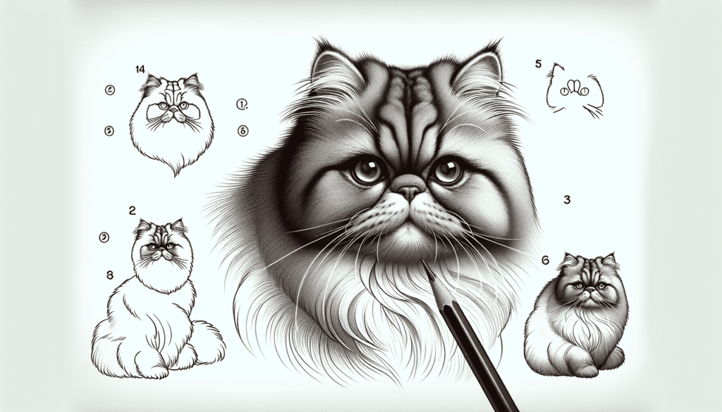 How To Draw A Persian Cat Easy