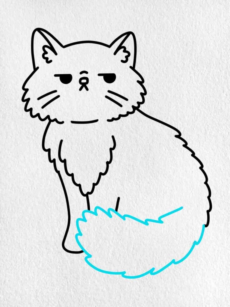 Step-by-Step Guide on Drawing a Persian Cat