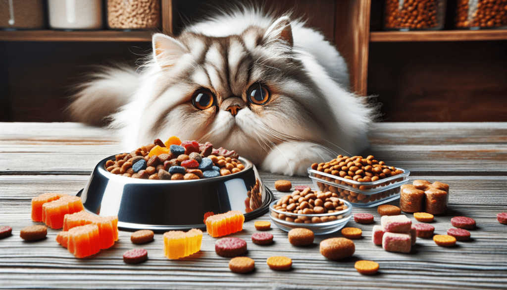 What is the recommended daily food intake for an adult Persian cat?